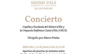 EL COMPOSITOR Y DIRECTOR ITALIANO MARCO FRISINA DIRIGIRÁ A LA CAPELLA Y LA ESCOLANÍA DEL MISTERI D’ELX EN EL CONCIERTO DE CLAUSURA DEL XXV ANIVERSARIO UNESCO